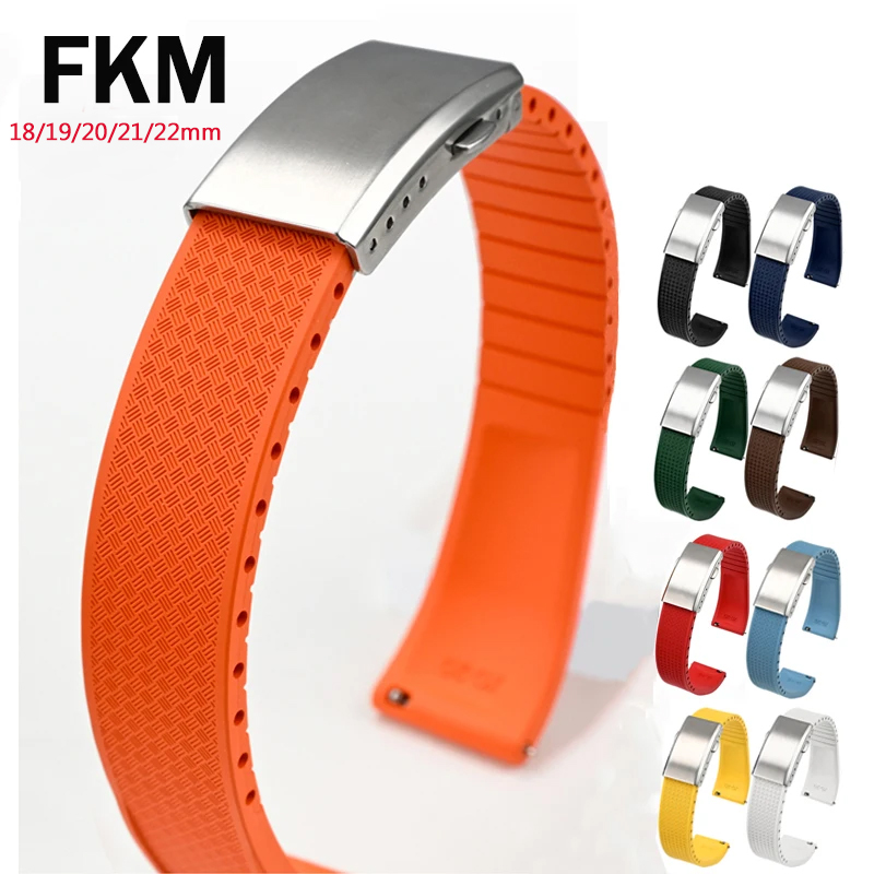Rubber Strap Diver - Fluoro Rubber Watch Band FKM Tropic