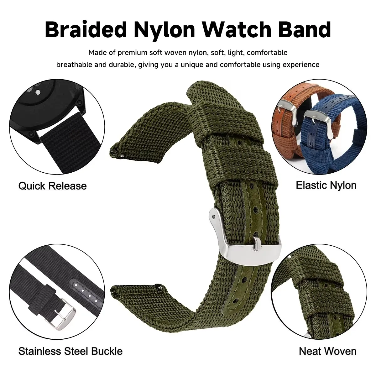 High Quality Nylon Canvas Watc - Canvas Strap Watch recensione e prezzo