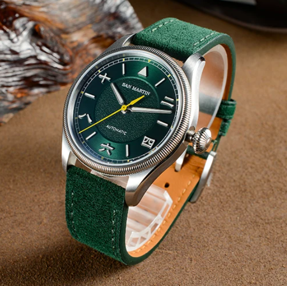San Martin Men Automatic Watch - Leather Strap Quick Release recensione e prezzo