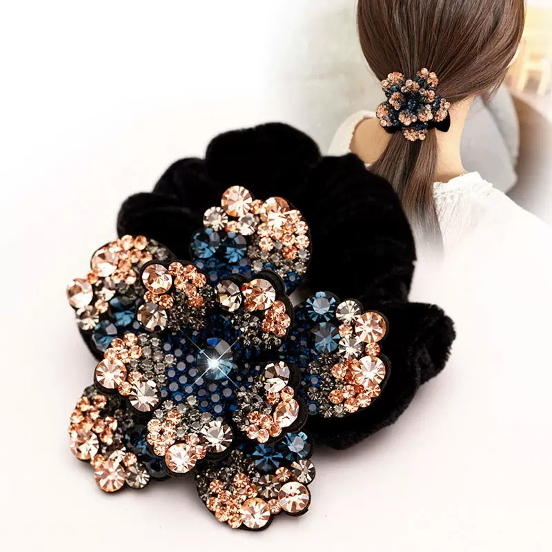 Women Rhinestone Scrunchies Ve - Silicone Band Women recensione e prezzo