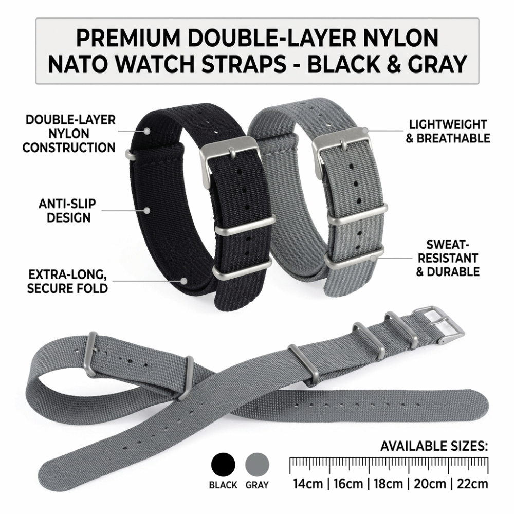 14/16/18/20/22mm NATO Watch Ba - Nato Strap Nylon recensione e prezzo