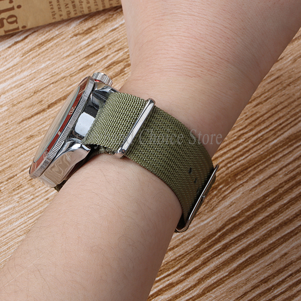 Striped Nylon Watch Strap 18mm - Canvas Strap Watch recensione e prezzo