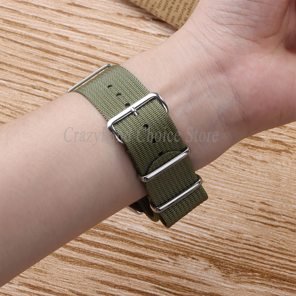 Striped Nylon Watch Strap 18mm - Canvas Strap Watch recensione e prezzo
