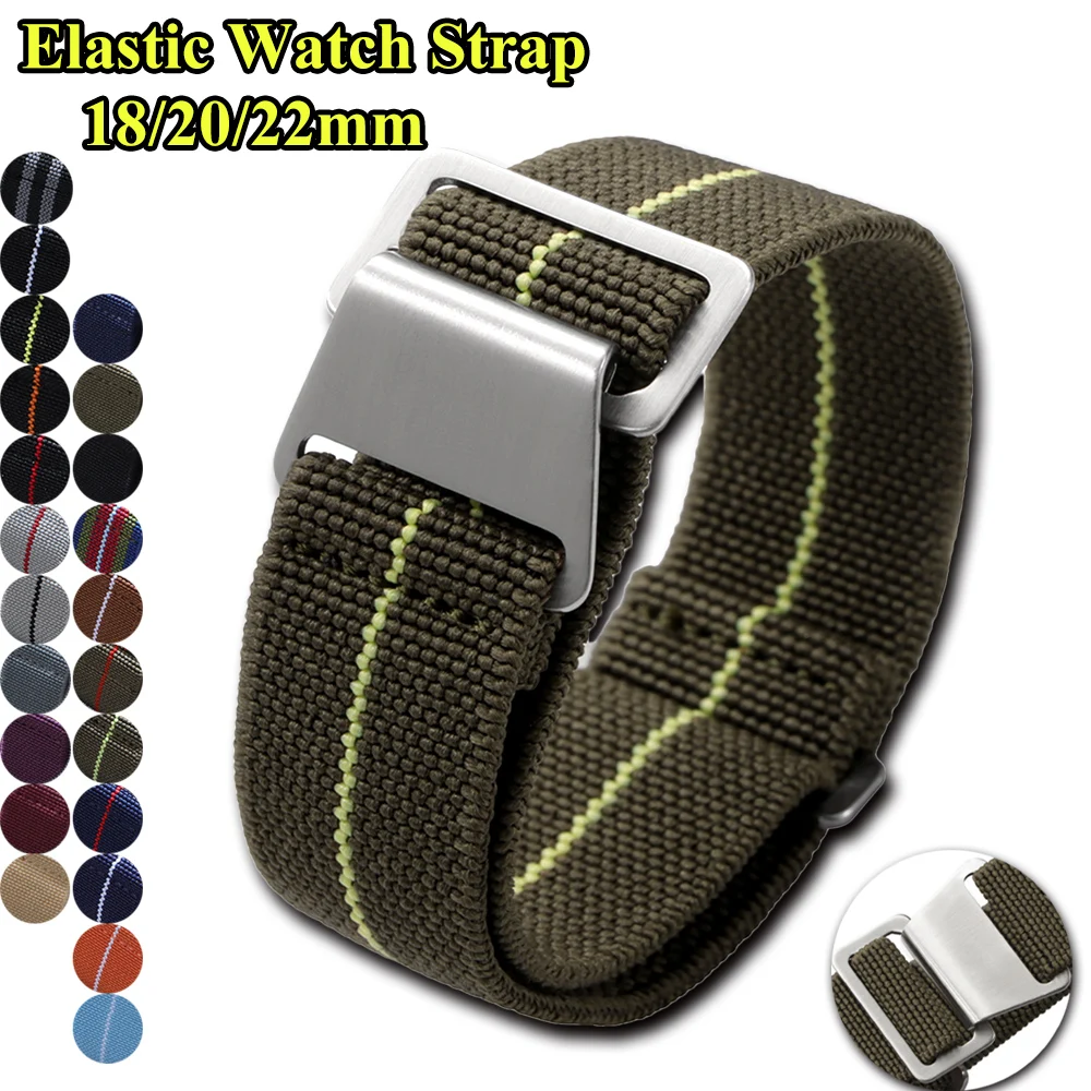 Elastic Watch Strap 18mm 20mm  - Parachute Strap Elastic recensione e prezzo