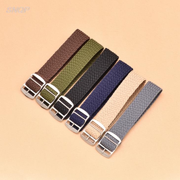 20mm 22mm Black Navy solid col - Perlon Strap Woven recensione e prezzo