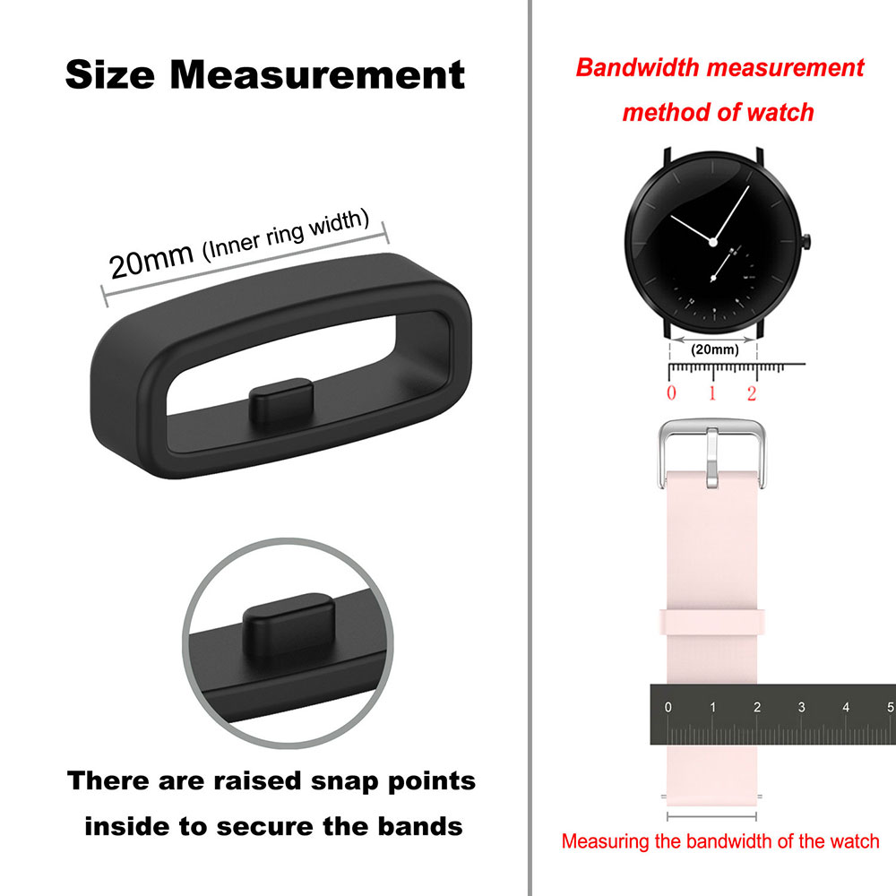 18 20 22mm Watch Band Ring Rub - Silicone Watch Band 22Mm recensione e prezzo
