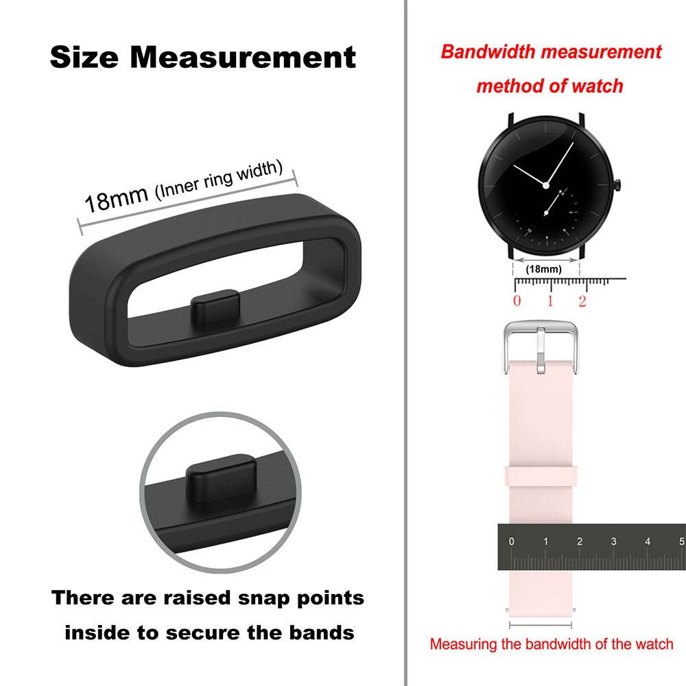 18 20 22mm Watch Band Ring Rub - Silicone Watch Band 22Mm recensione e prezzo