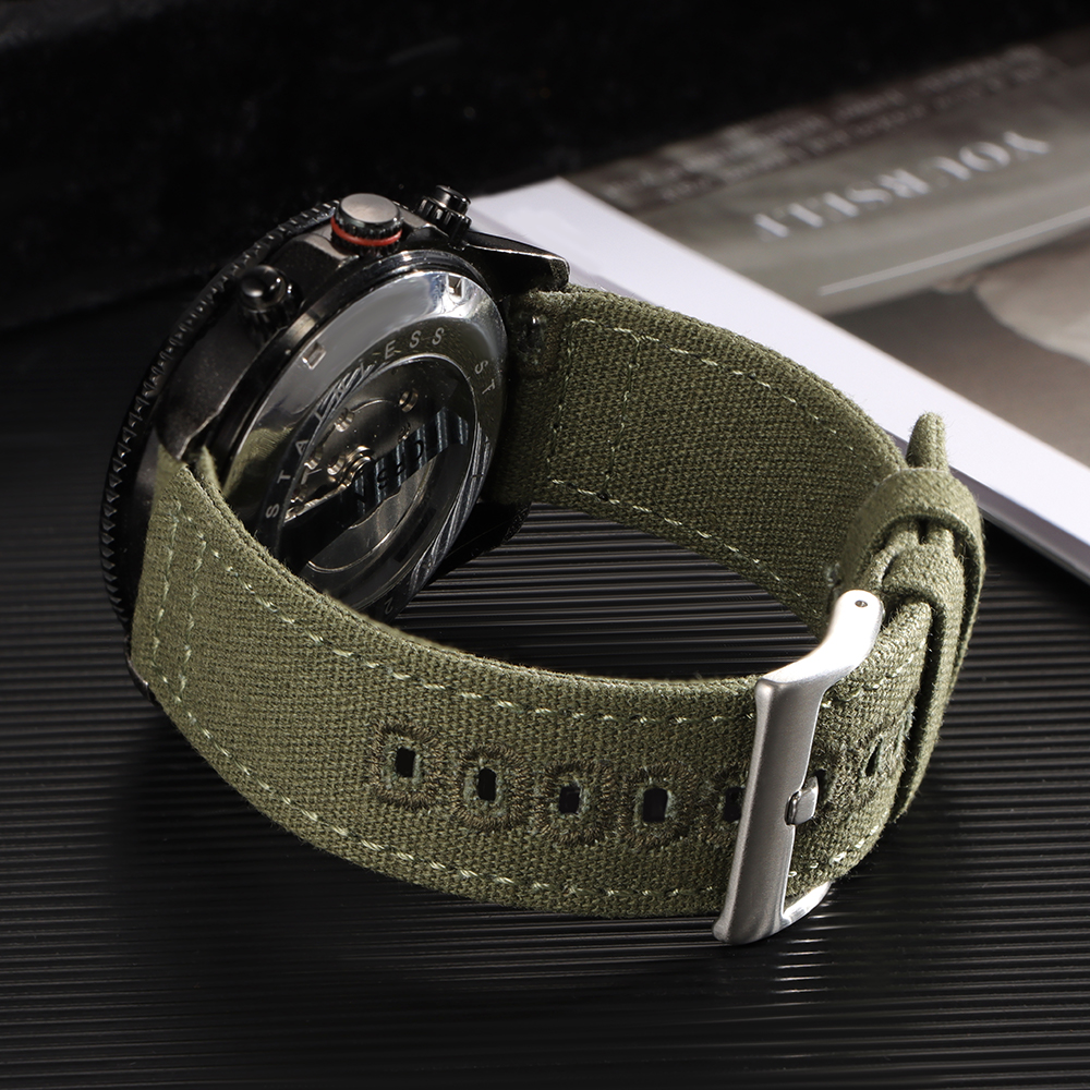 Nylon Woven Canvas Watch Band  - Canvas Strap Watch recensione e prezzo