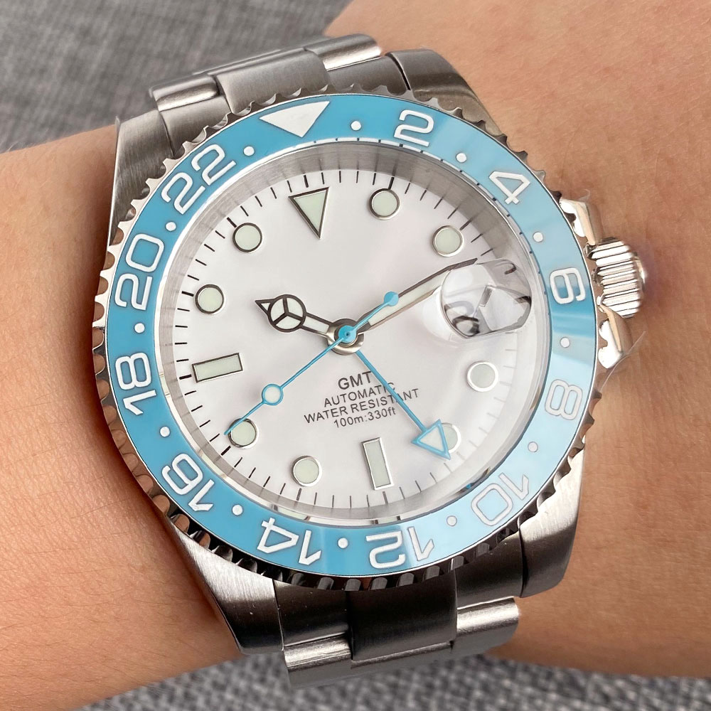 Customized 40mm Ice Blue Dial  - Stainless Bracelet Diver recensione e prezzo