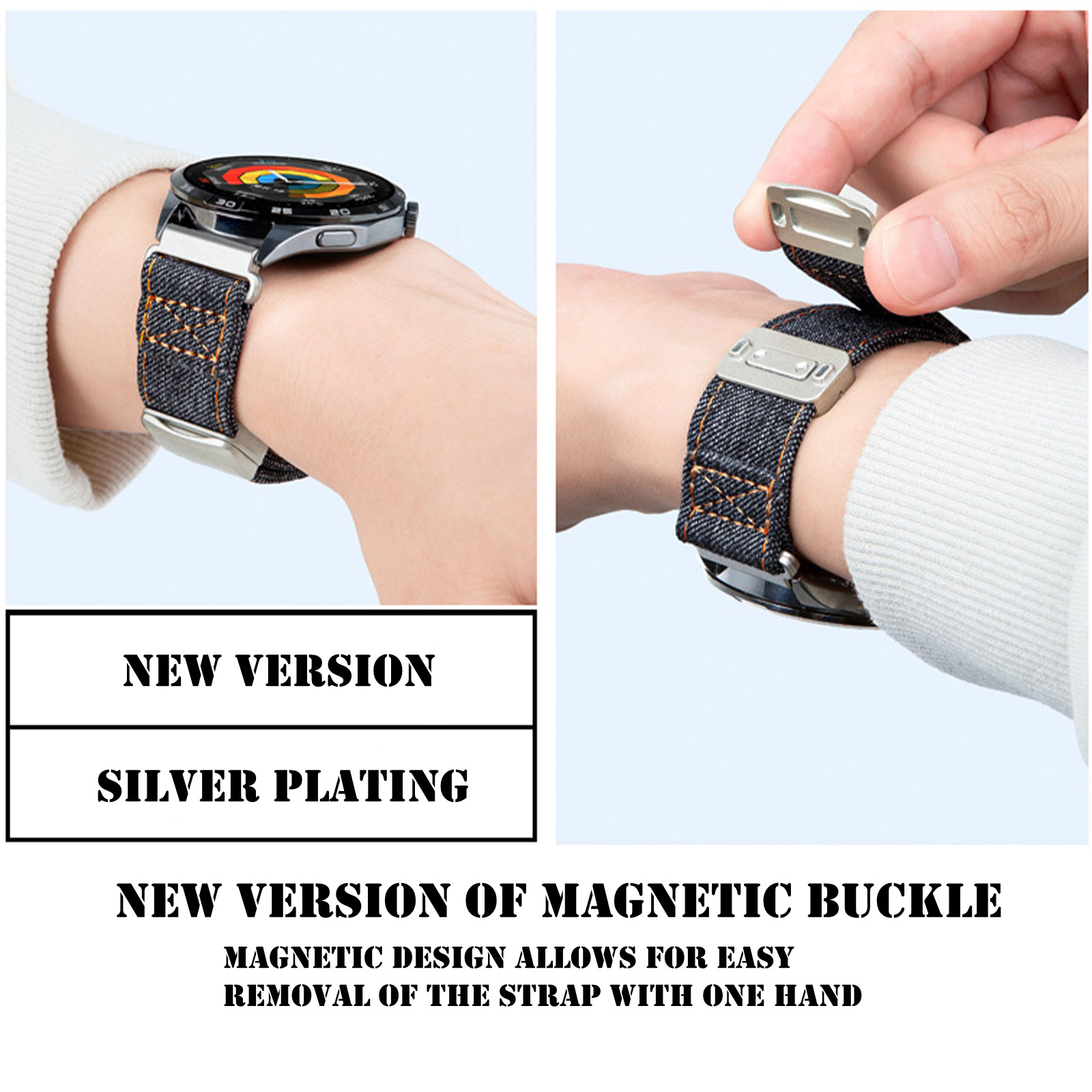 Magnetic Bands for Amazfit Fal - Canvas Strap Watch recensione e prezzo