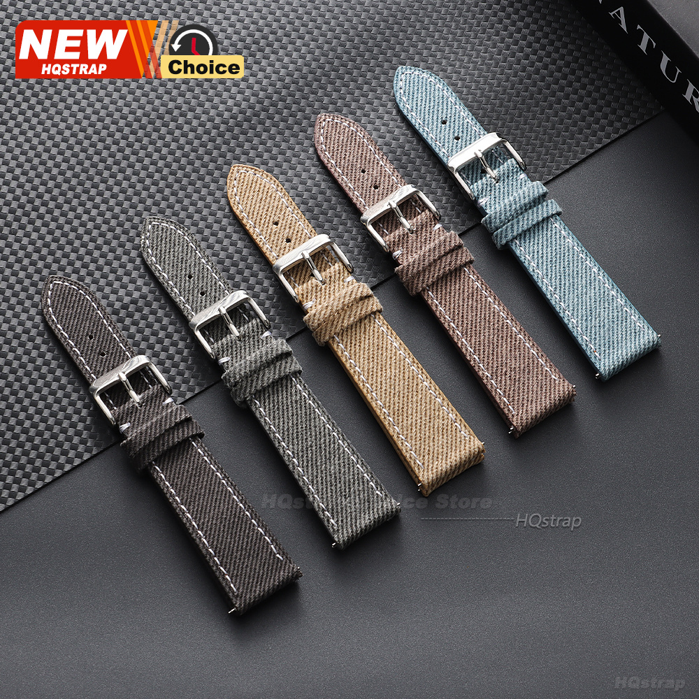 Nylon Denim Fabric Watch Strap - Canvas Strap Watch recensione e prezzo