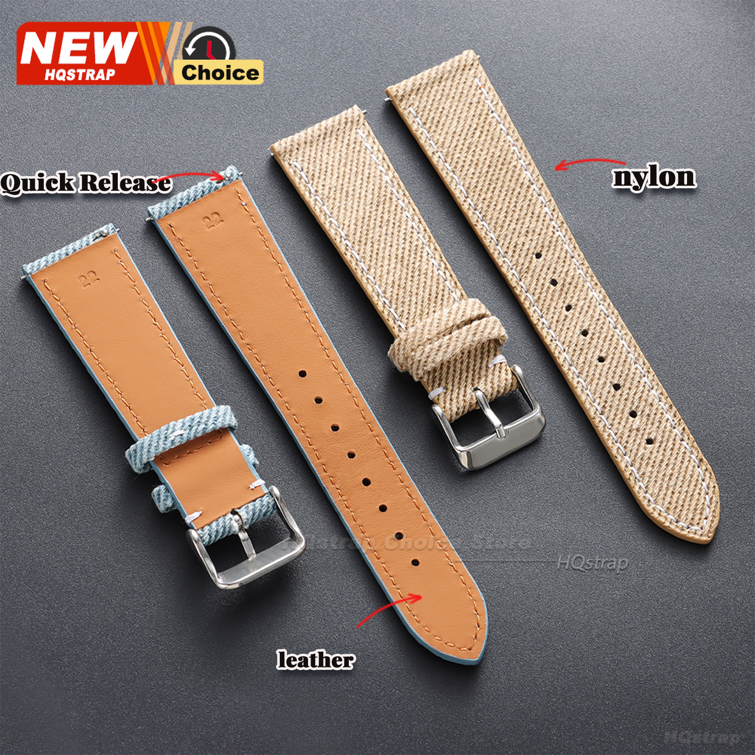 Nylon Denim Fabric Watch Strap - Canvas Strap Watch recensione e prezzo