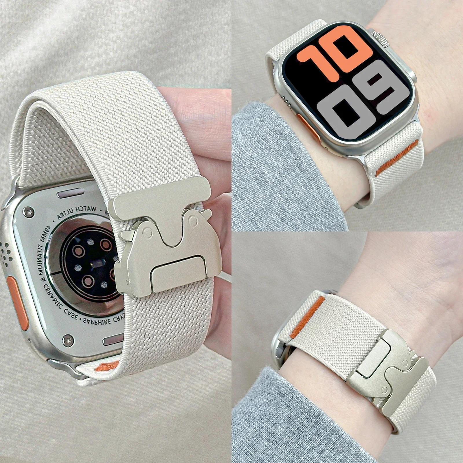 Nylon Strap for Apple Watch ba - Parachute Strap Elastic recensione e prezzo