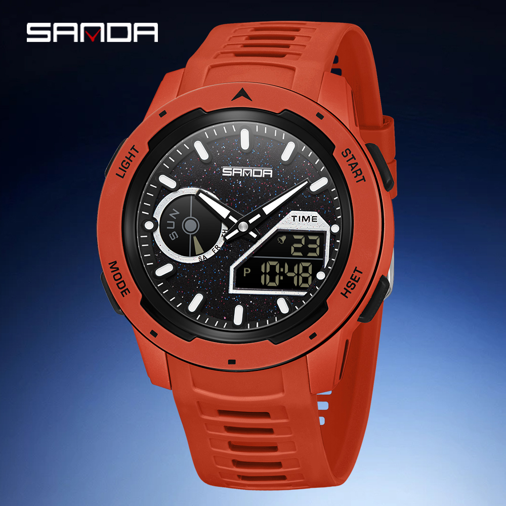 SANDA new men's fluorescent wa - Rubber Strap Diver recensione e prezzo