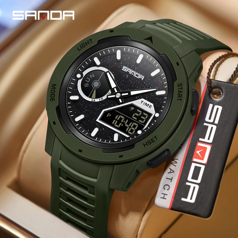 SANDA new men's fluorescent wa - Rubber Strap Diver recensione e prezzo