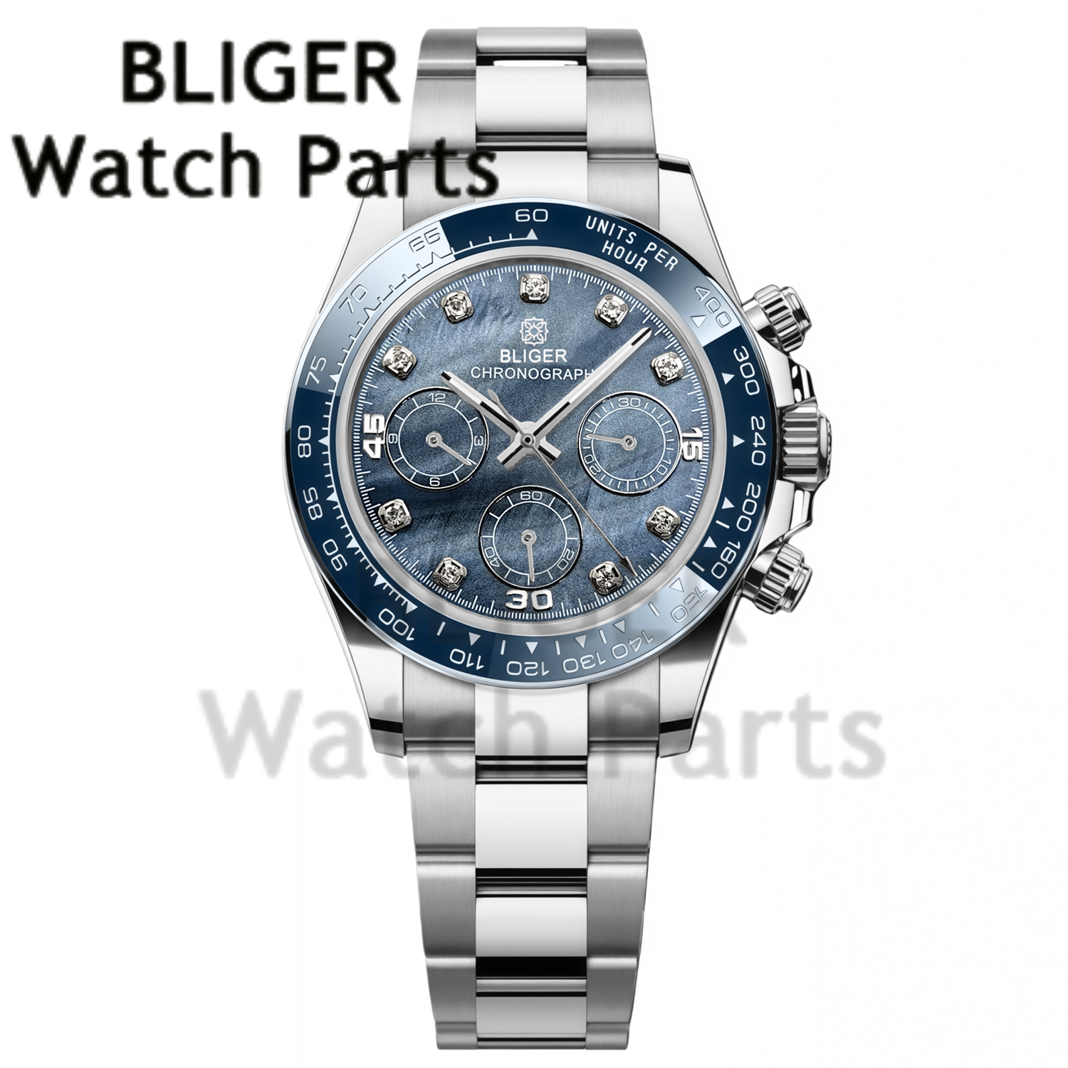 BLIGER 39MM Men's Quartz Chron - Rubber Strap Diver recensione e prezzo