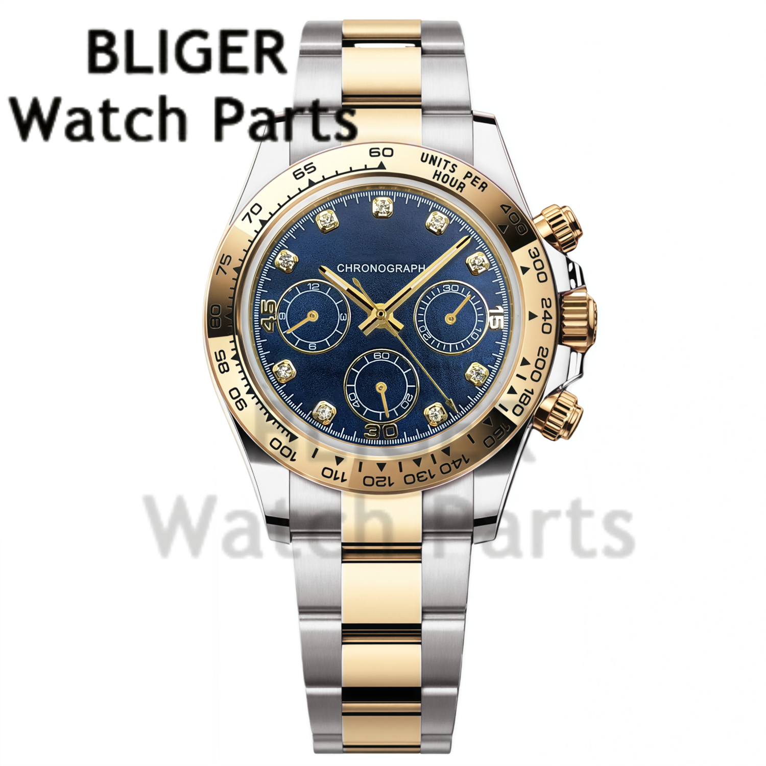 BLIGER 39MM Men's Quartz Chron - Rubber Strap Diver recensione e prezzo