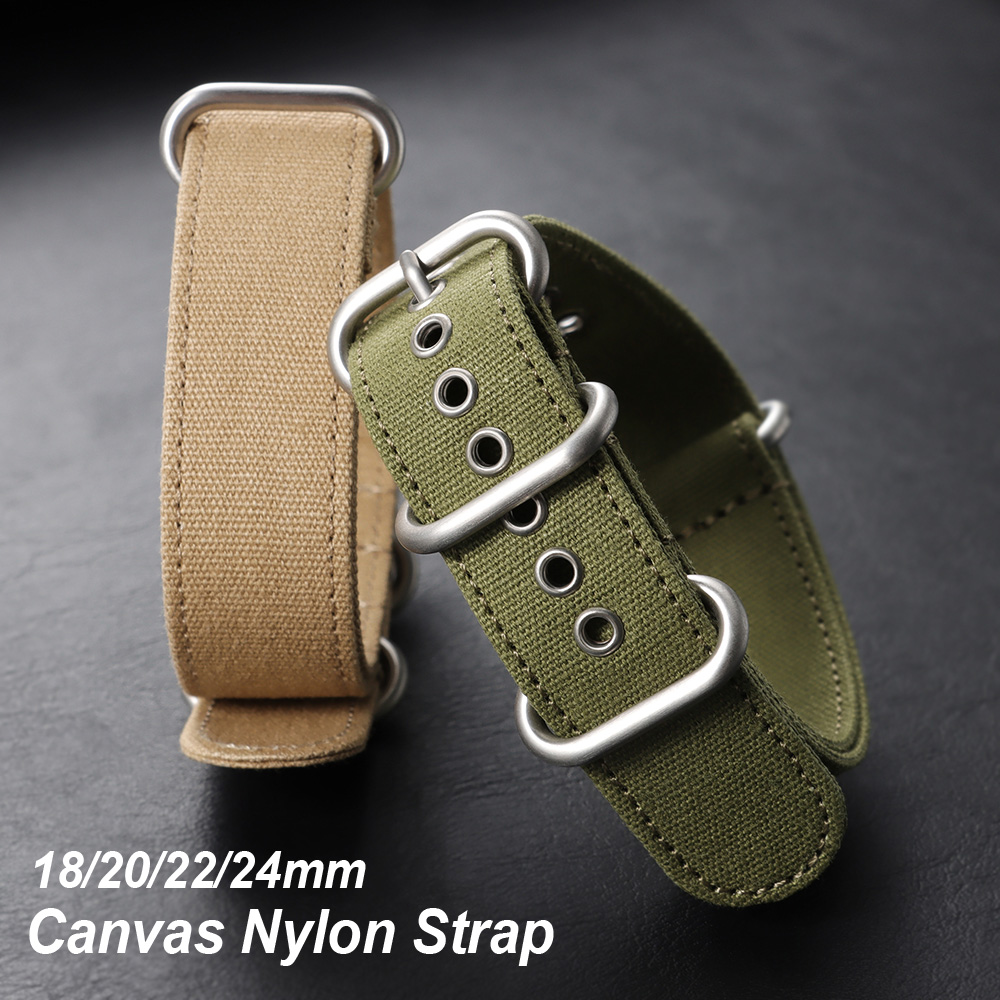 18mm 20mm 22mm 24mm Canvas Nyl - Canvas Strap Watch recensione e prezzo