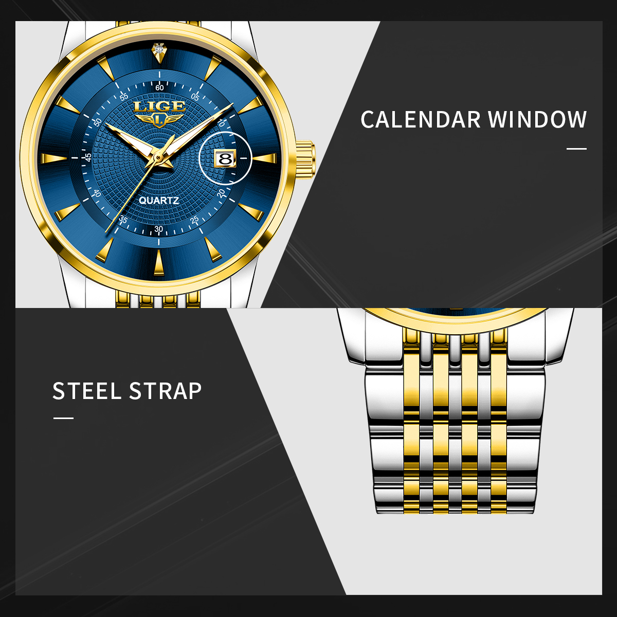 LIGE New 2025 Luxury Man Watch - Stainless Bracelet Diver recensione e prezzo