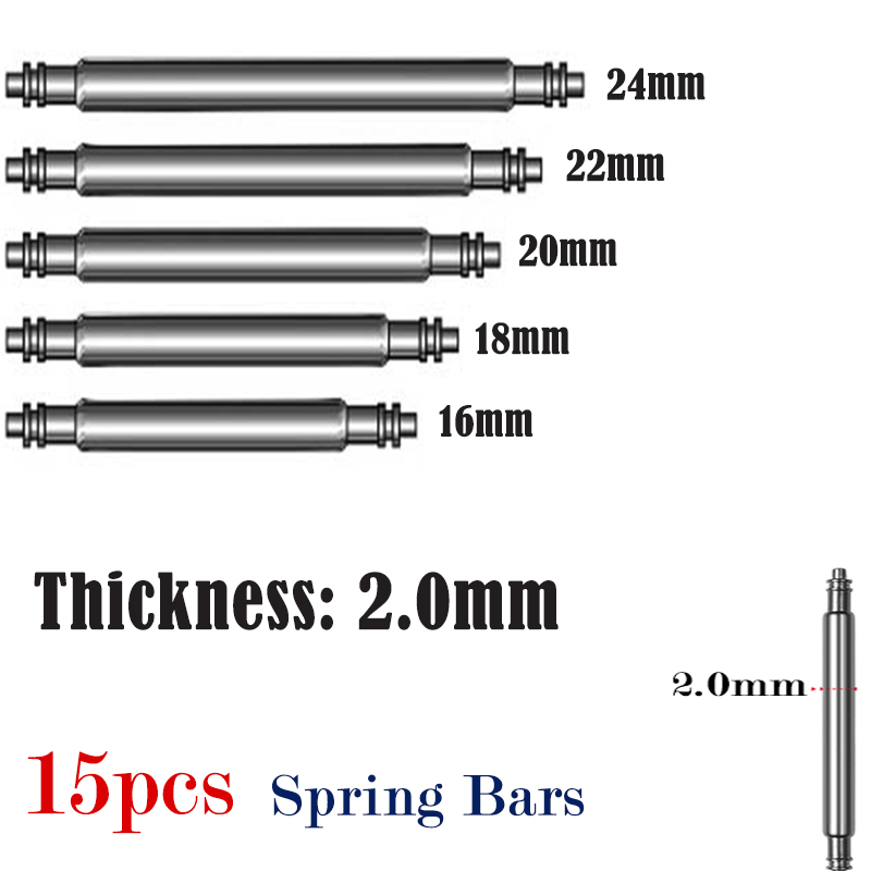 15pcs Watch Band Pin 2.0mm Dia - Spring Bar Tool Set recensione e prezzo
