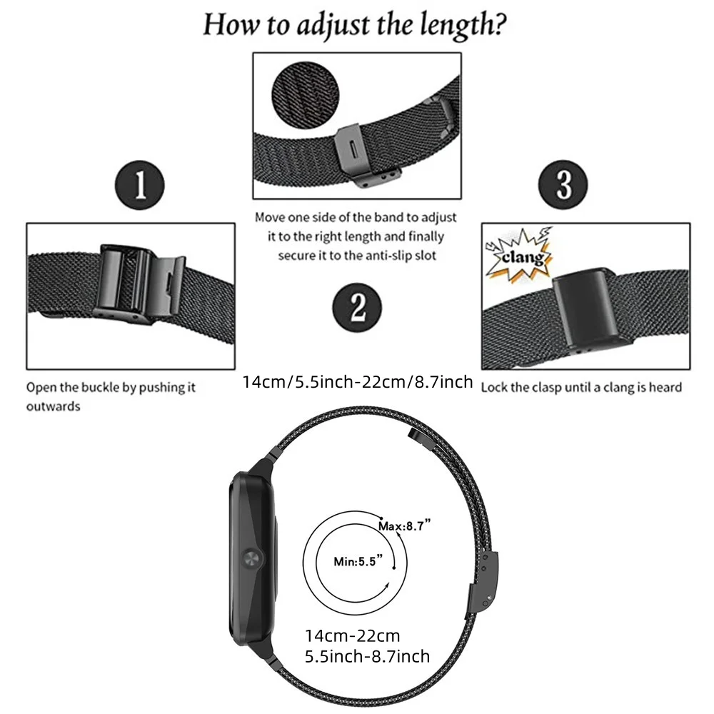 Metal Bands for Honor Watch 4  - Mesh Strap Metal recensione e prezzo