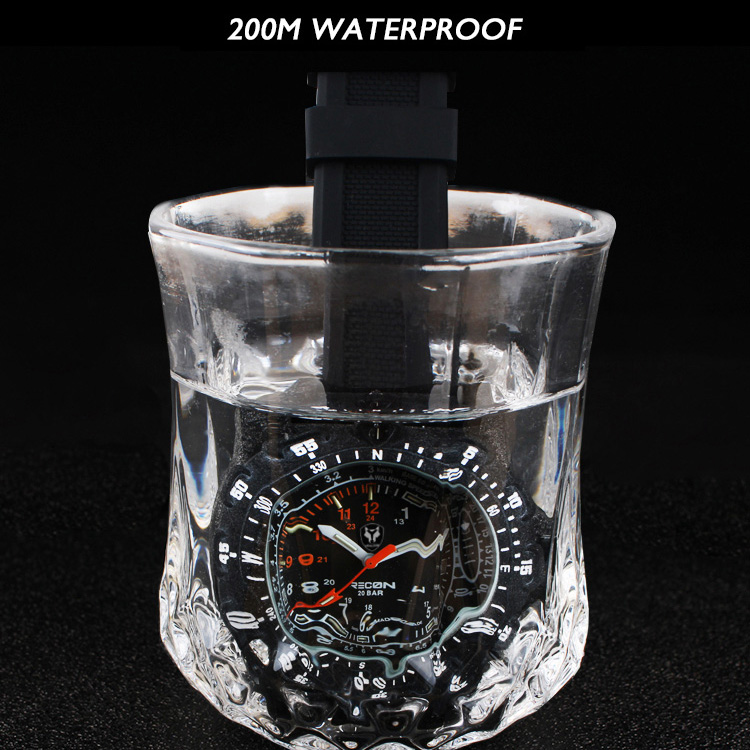 Hnlgnox Mens Pilot Watches Spo - Rubber Strap Diver recensione e prezzo
