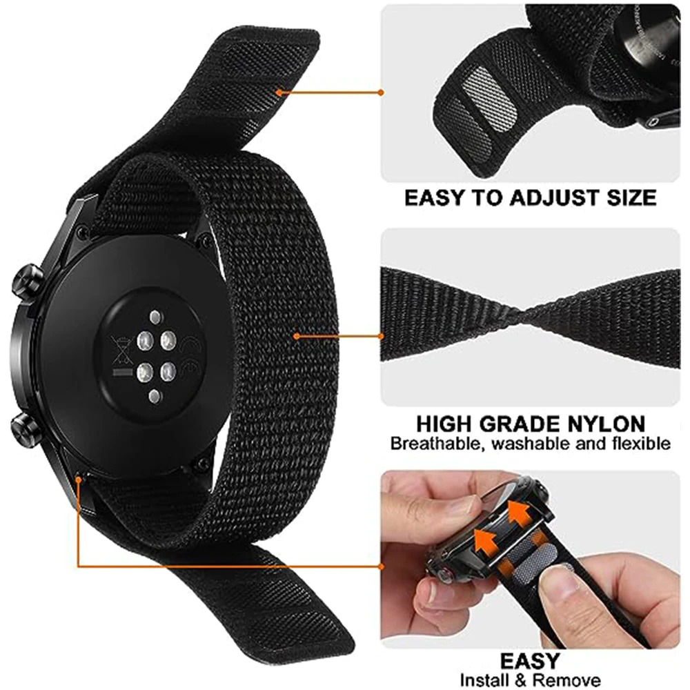 26/22mm Hook Loop Nylon Watch  - Sport Loop Velcro recensione e prezzo