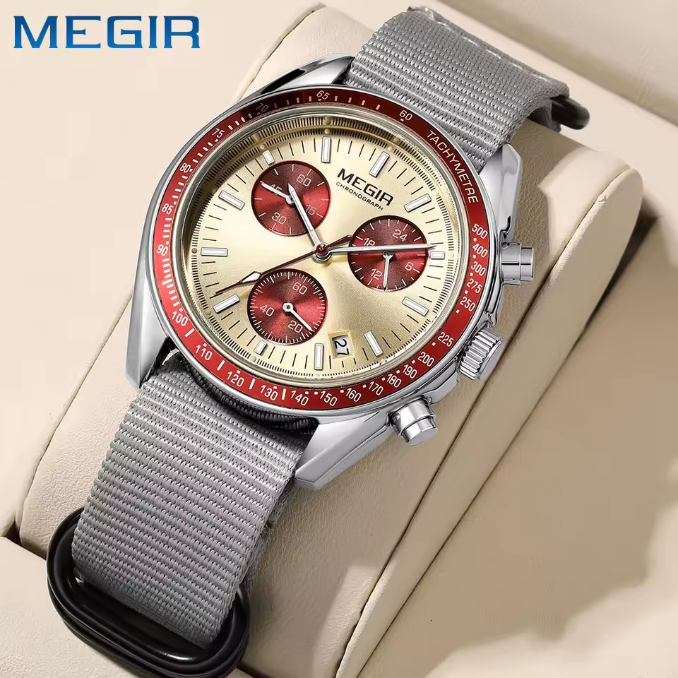 MEGIR 2247 Men's Luxury Quartz - Canvas Strap Watch recensione e prezzo