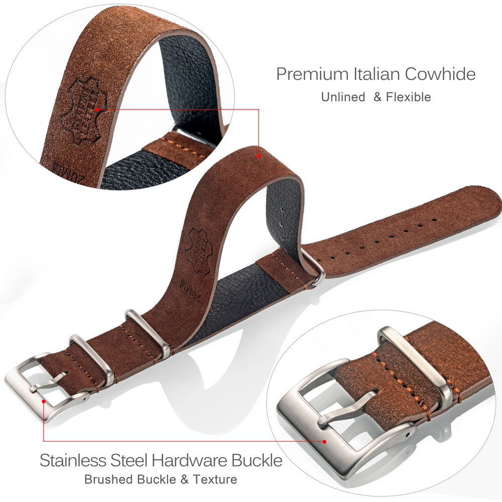 HEMSUT Genuine Leather Watch B - Tropic Strap Vintage recensione e prezzo