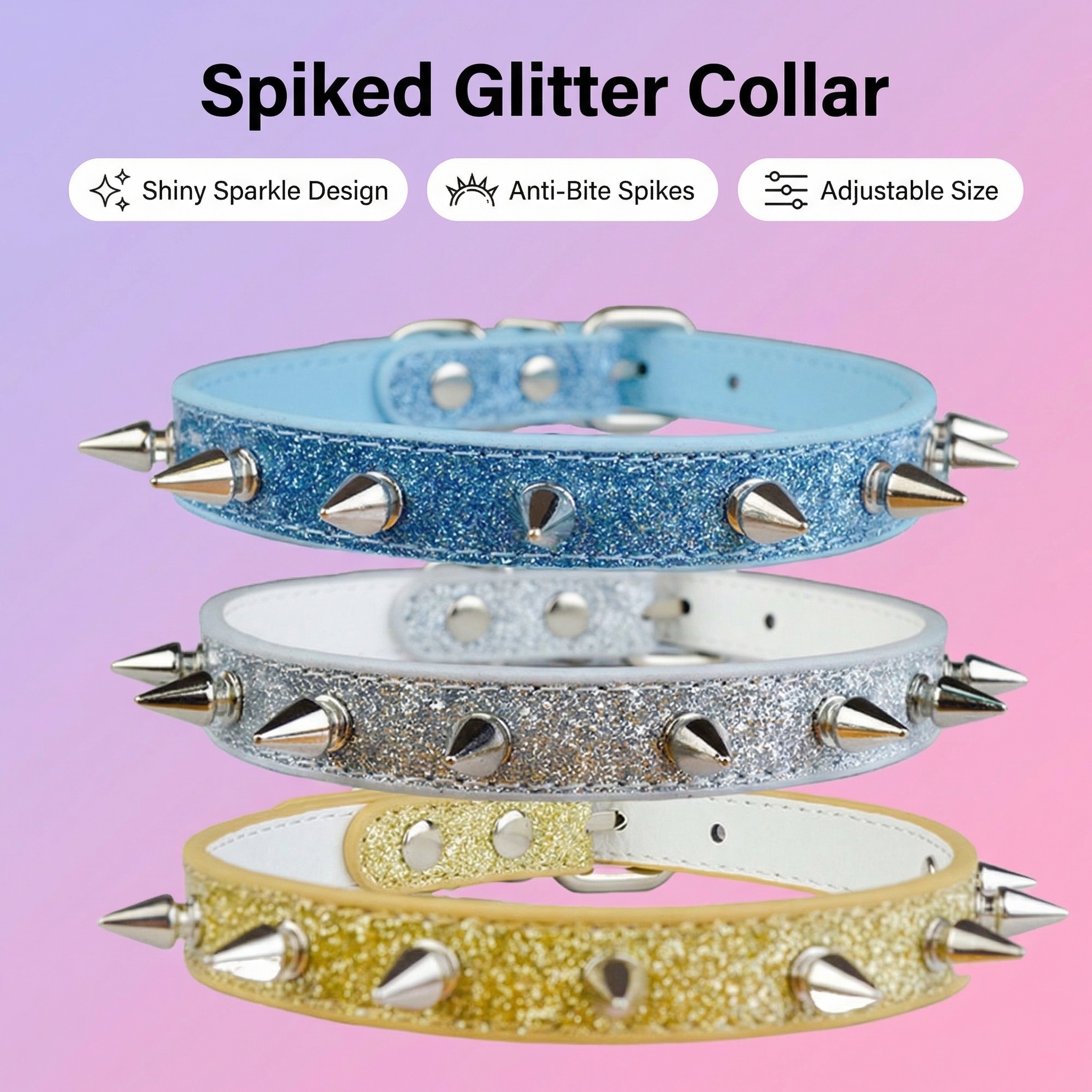 Punk Style Rivet Pet Collar Le - Leather Strap Quick Release recensione e prezzo