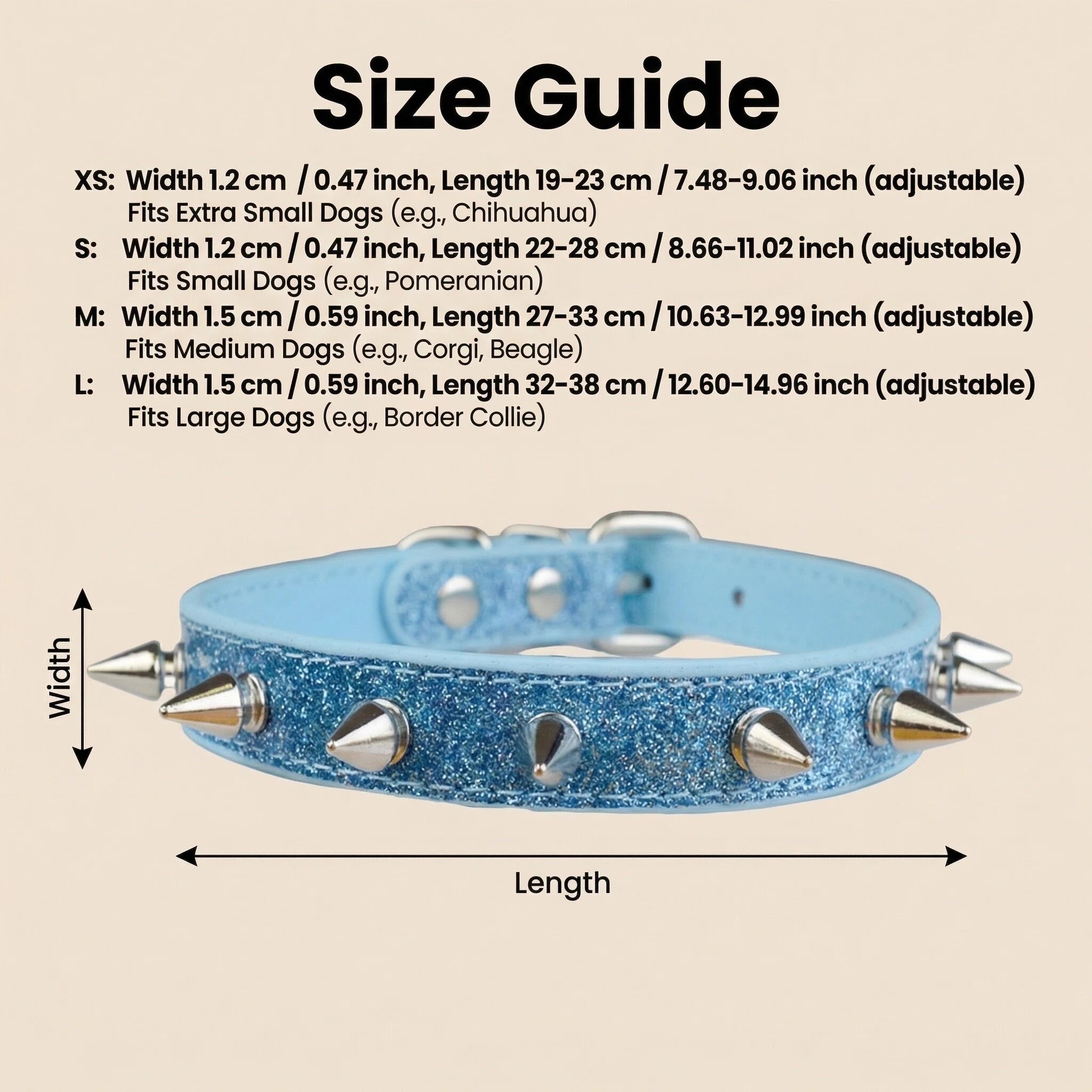 Punk Style Rivet Pet Collar Le - Leather Strap Quick Release recensione e prezzo
