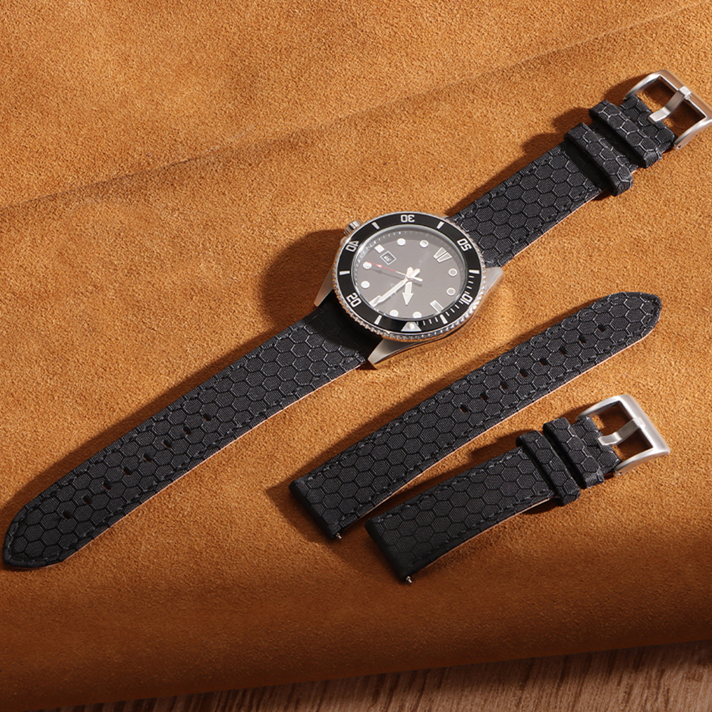 20mm 22mm Smooth Genuine Nylon - Perlon Strap Woven recensione e prezzo