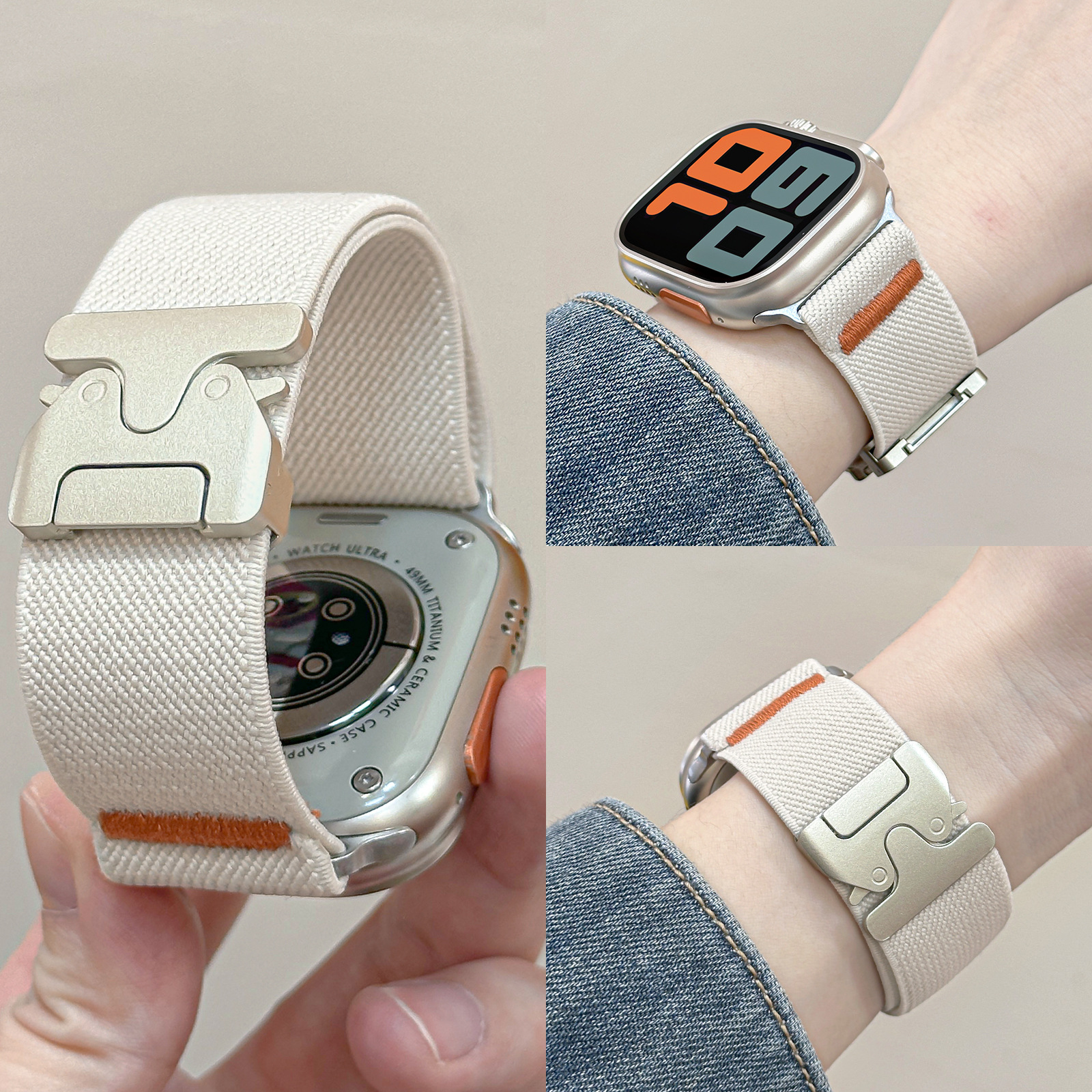 For Apple Watch Band Nylon Ela - Parachute Strap Elastic recensione e prezzo