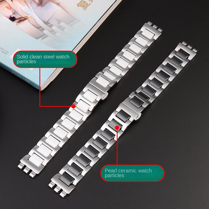 For Swatch Ceramic+ Stainless  - Butterfly Clasp Deployant recensione e prezzo