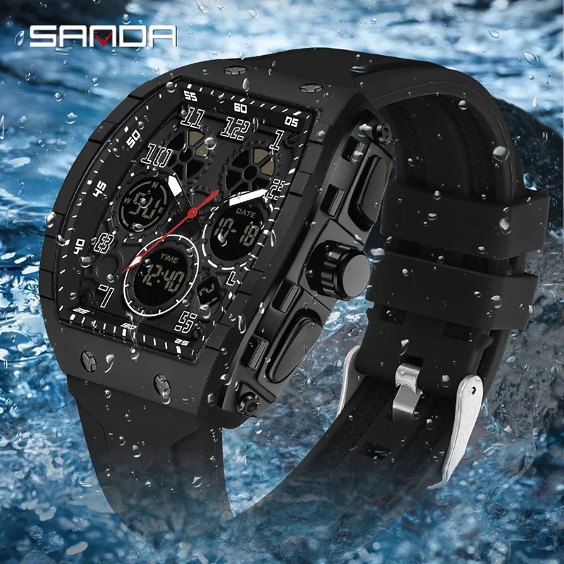 SANDA 6157 New Fashion Men's E - Rubber Strap Diver recensione e prezzo