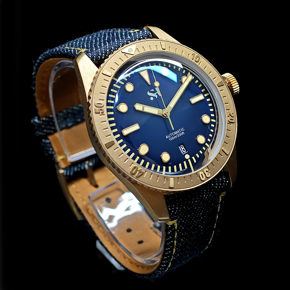 42mm Bronze Mens Watch Mechani - Canvas Strap Watch recensione e prezzo
