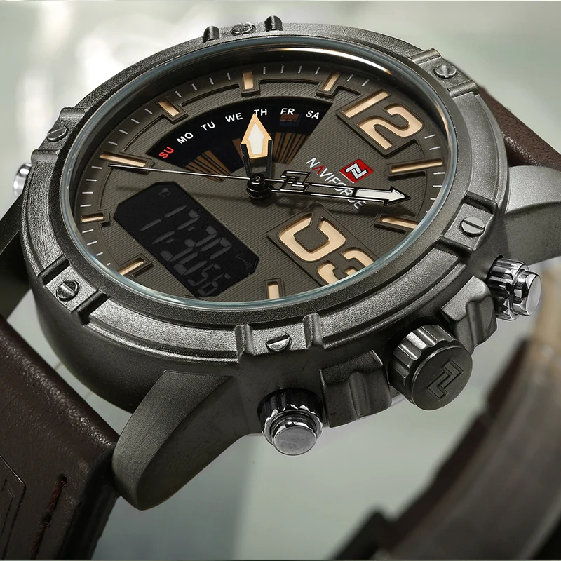 NAVIFORCE Top Brand Men Watch  - Leather Watch Band Men recensione e prezzo