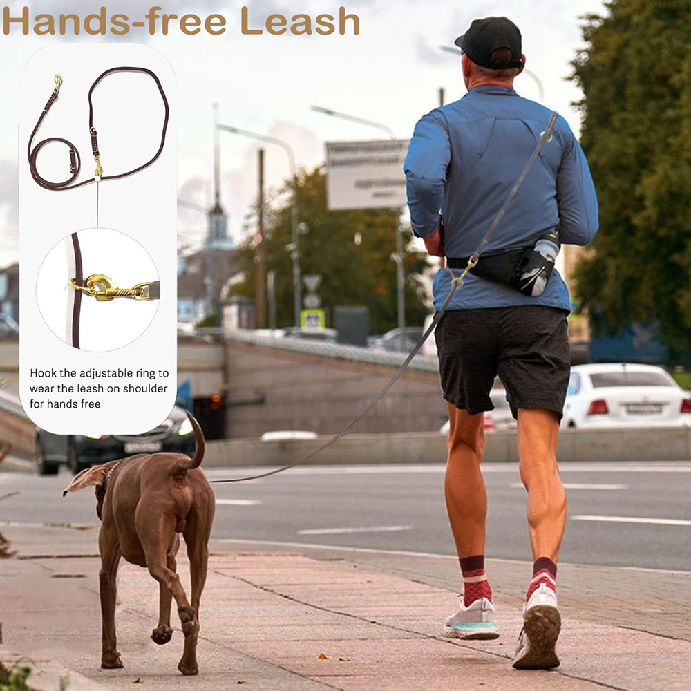 Multi Function Leather Dog Lea - Leather Strap Quick Release recensione e prezzo