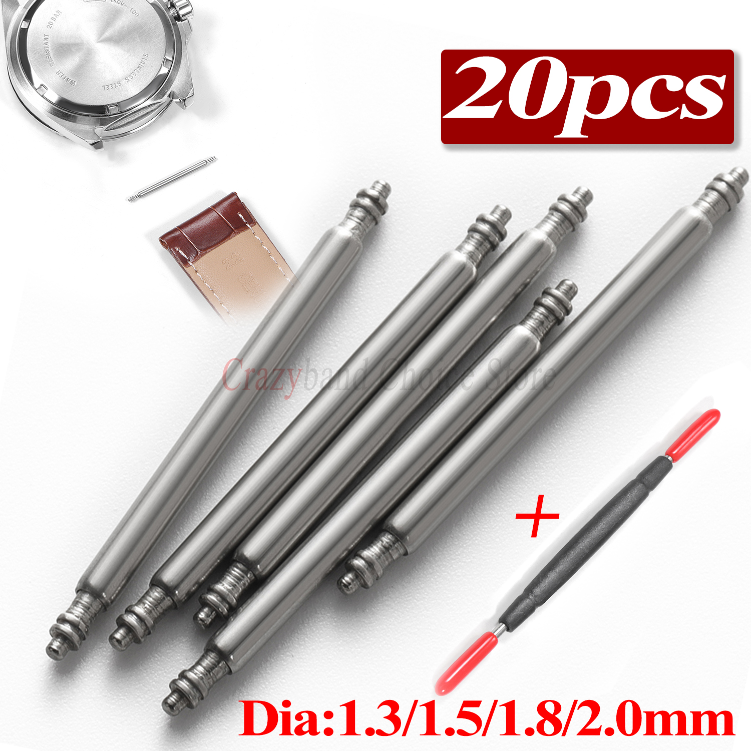 20pcs Metals Watch Band Pins 1 - Spring Bar Tool Set recensione e prezzo