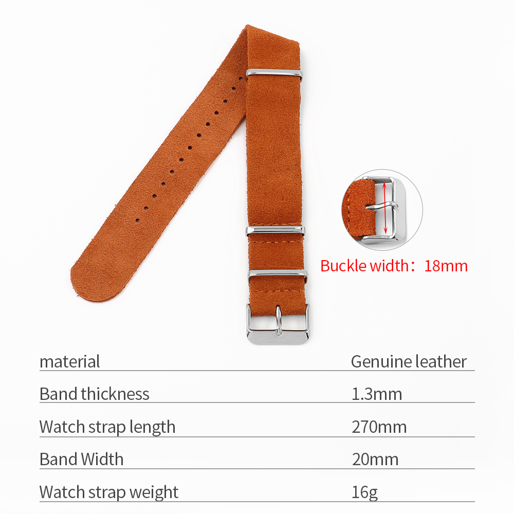 18mm 20mm 22mm Vintage Soft Su - Suede Strap Watch recensione e prezzo