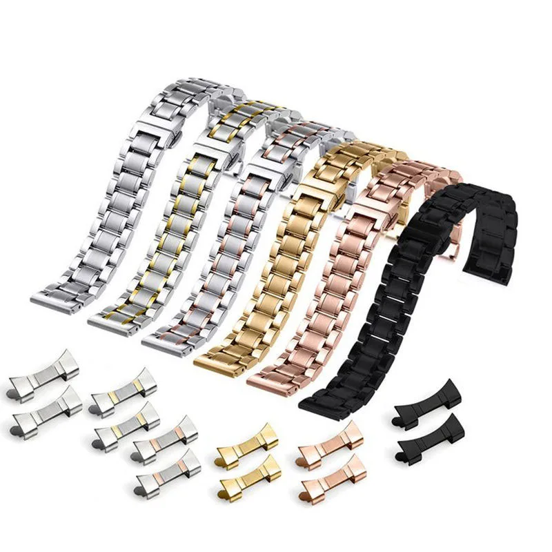 Flat Curved End Solid Metal Wa - Butterfly Clasp Deployant recensione e prezzo