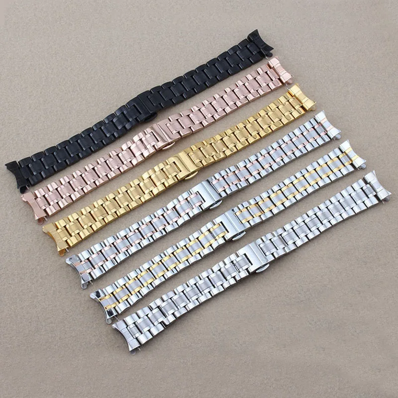 Flat Curved End Solid Metal Wa - Butterfly Clasp Deployant recensione e prezzo
