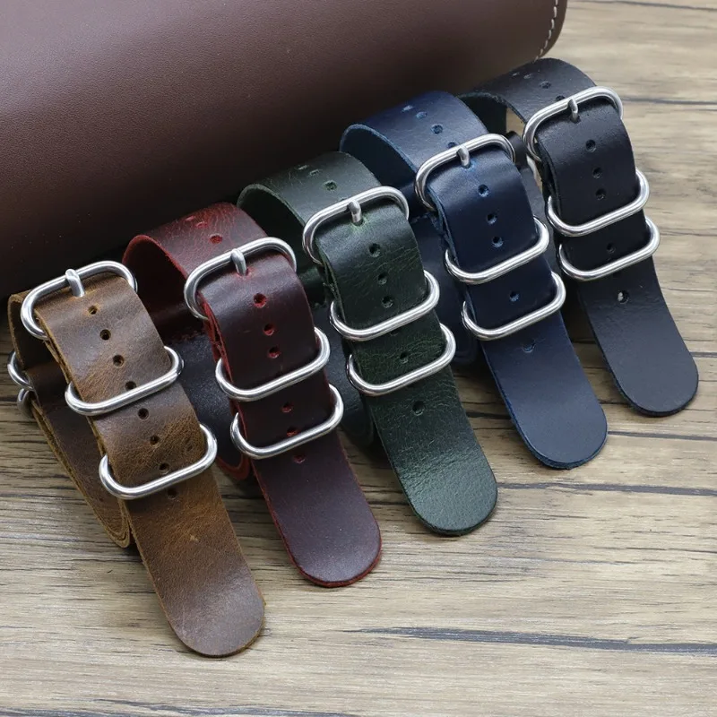 Vintage Genuine Leather Watch  - Nato Strap Nylon recensione e prezzo