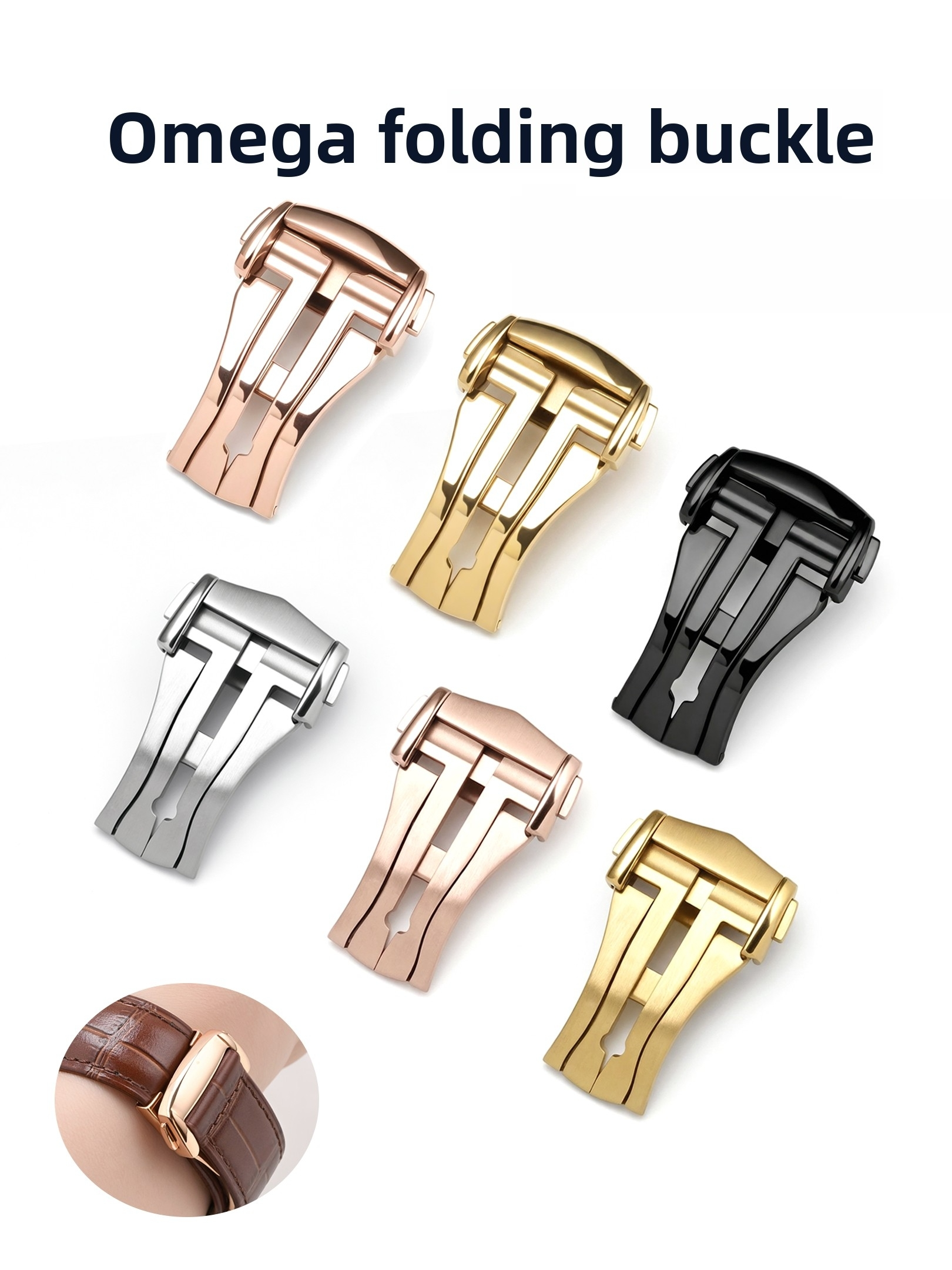 For Omega Deployment Clasp Lea - Butterfly Clasp Deployant recensione e prezzo