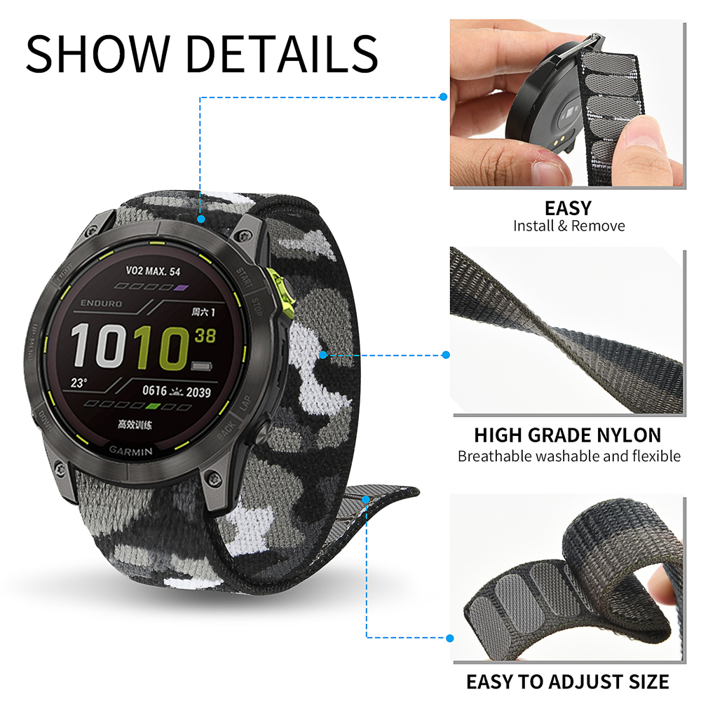 22mm 26mm Nylon QuickFit Strap - Sport Loop Velcro recensione e prezzo