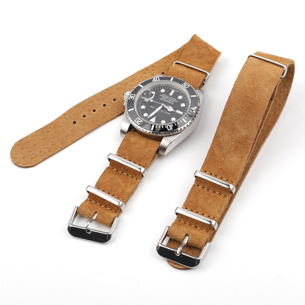 Soft Retro Suede Genuine Leath - Nato Strap Nylon recensione e prezzo
