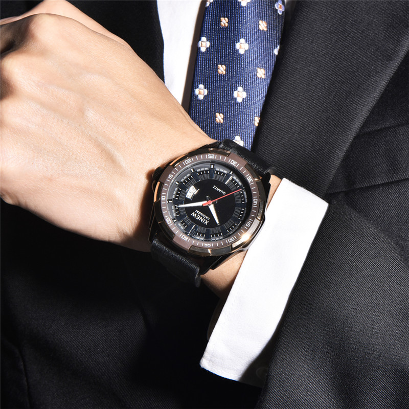Men XINEW Brand Watches Studen - Leather Watch Band Men recensione e prezzo