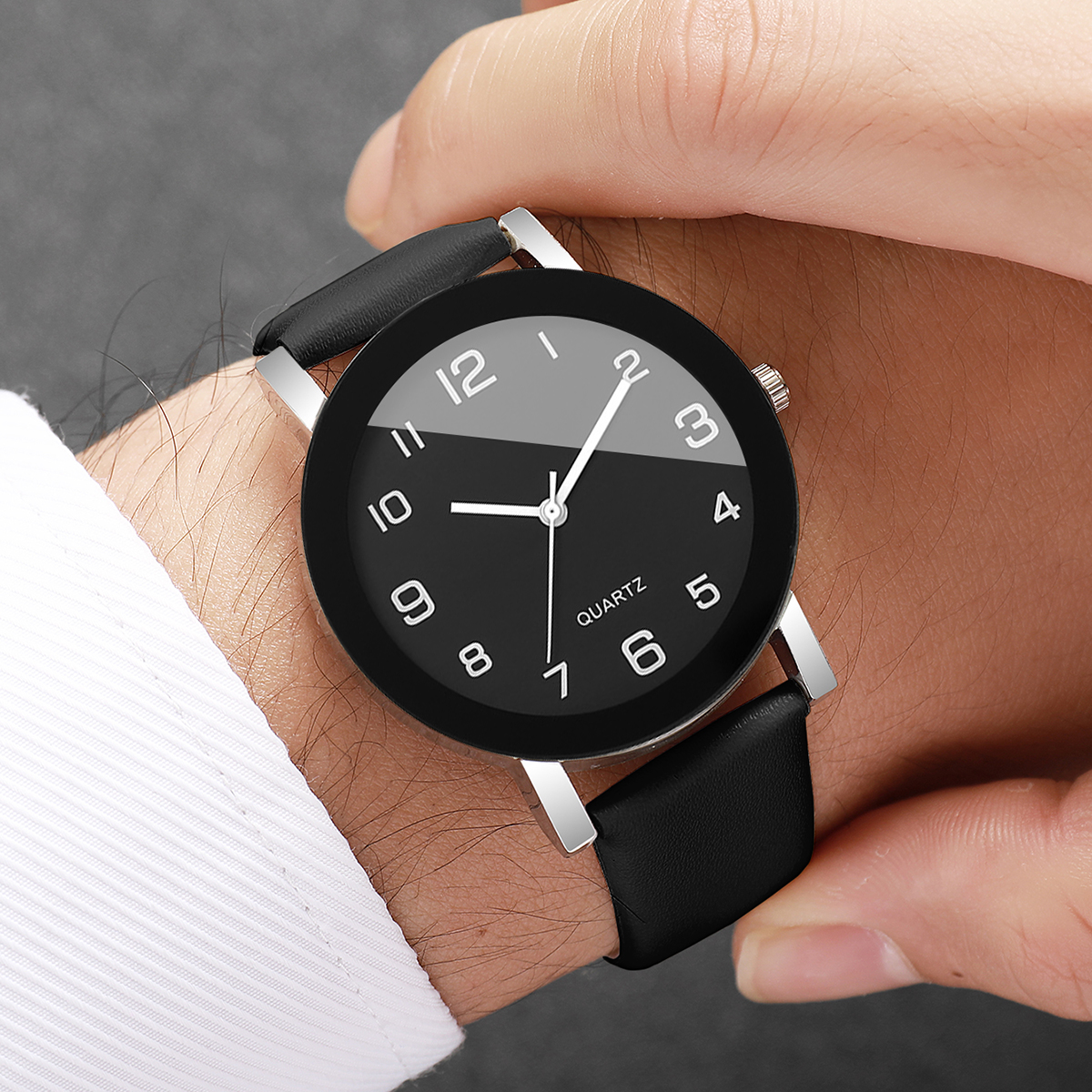 Fashion Arabic Dial  Men Quart - Leather Watch Band Men recensione e prezzo