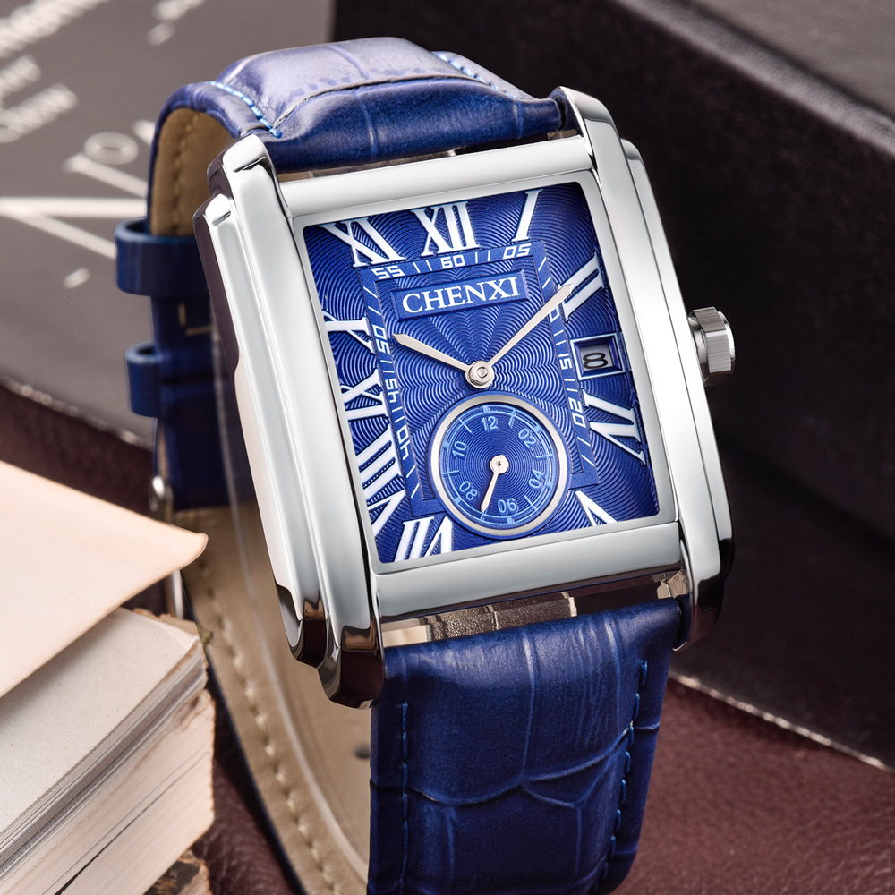 CHENXI 8216 Fashion Classic Sq - Leather Watch Band Men recensione e prezzo