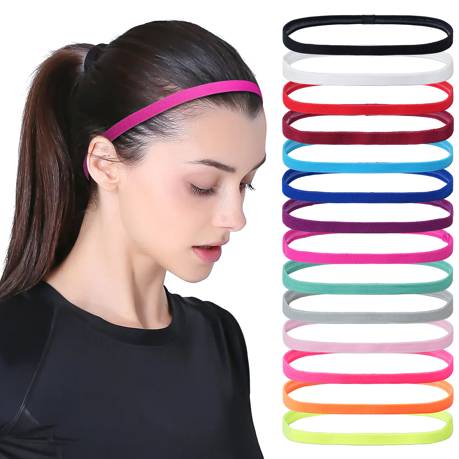 3Pcs Non-Slip Sports Hairband  - Silicone Band Women recensione e prezzo